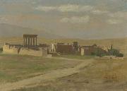 Jean Leon Gerome View of Baalbek oil on canvas